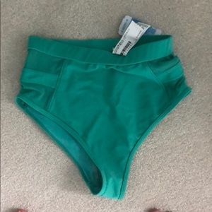 NWT Green bikini bottom